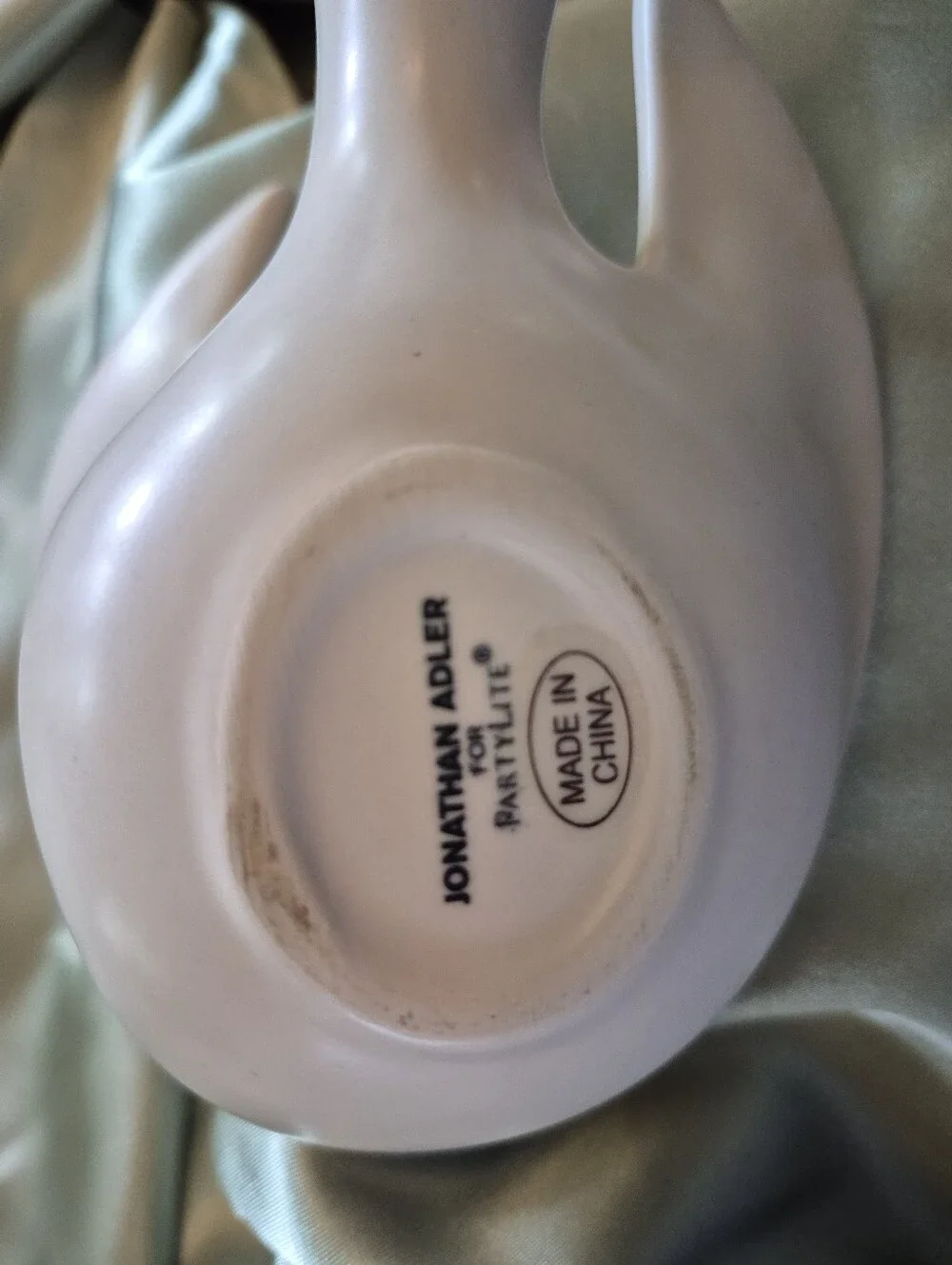 White Ceramic Dove Bird-Shaped Dish Jonathan Adler Collectible Dish